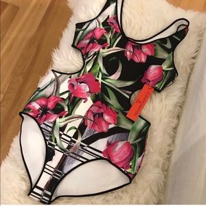 Clover canyon dancing tulips swim one piece